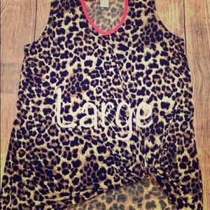 Leopard Knot Front Tank